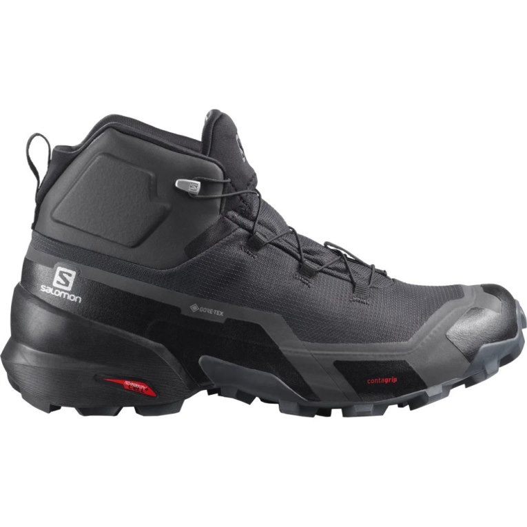 Botas Montaña Salomon Cross Hike Mid GTX Hombre Negros | MX QZKF469